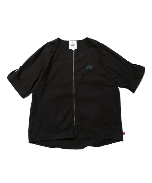 VIRGOwearworks(ヴァルゴウェアワークス)の「NO COLLAR CANNON SHELL(ノーカラージャケット・メンズ・ブラック/ブルー/バーガンディー・2/3/4)」の10枚目の写真