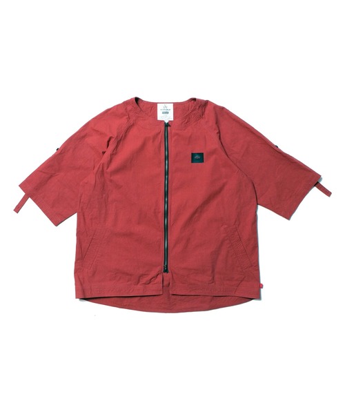 VIRGOwearworks(ヴァルゴウェアワークス)の「NO COLLAR CANNON SHELL(ノーカラージャケット・メンズ・ブラック/ブルー/バーガンディー・2/3/4)」の12枚目の写真