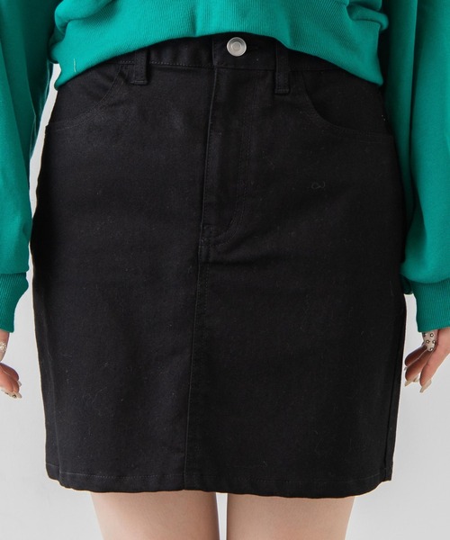 WEGO（ウィゴー）の「WEGO/タイトミニスカート（スカート・レディース・ブラック/ホワイト/インディゴブルー・SMALL/MEDIUM/LARGE/X-SMALL）」の16枚目の写真