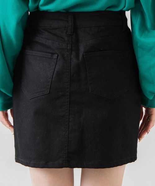 WEGO（ウィゴー）の「WEGO/タイトミニスカート（スカート・レディース・ブラック/ホワイト/インディゴブルー・SMALL/MEDIUM/LARGE/X-SMALL）」の4枚目の写真