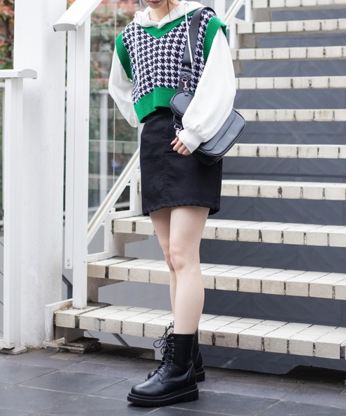 WEGO（ウィゴー）の「WEGO/タイトミニスカート（スカート・レディース・ブラック/ホワイト/インディゴブルー・SMALL/MEDIUM/LARGE/X-SMALL）」の10枚目の写真