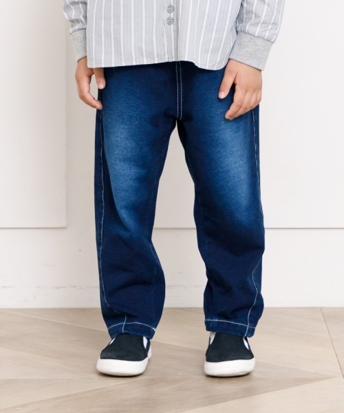 ルーズテーパードデニムパンツ■80~140cm ルーズテーパードデニムパンツ■80~140cm