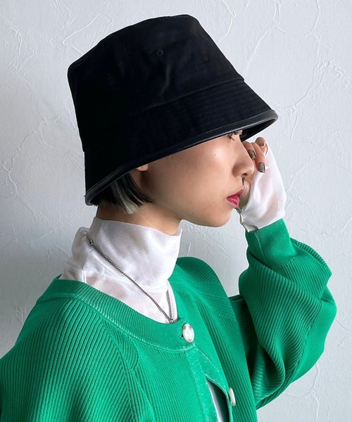 PAGEBOY（ページボーイ）の「パイピングバケハ（ハット・レディース・その他/ブラック・ONE SIZE）」の3枚目の写真