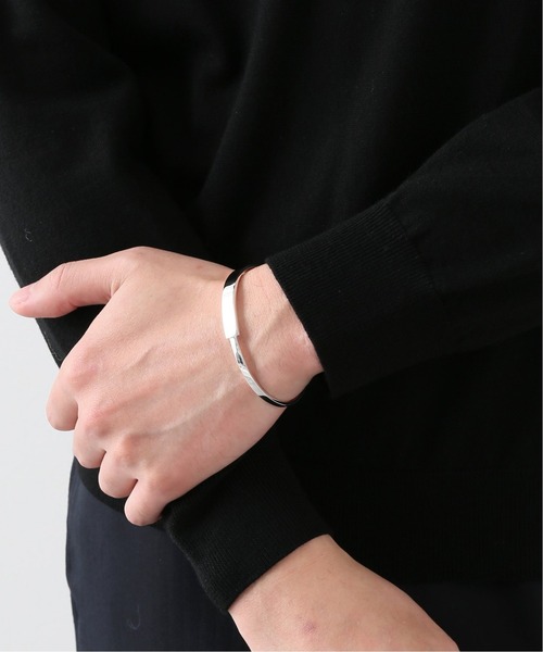 EDIFICE（エディフィス）の「【edifice accent / エディフィス アクサン】フリーサイズ バングル（バングル/リストバンド・メンズ・シルバー・FREE）」の2枚目の写真