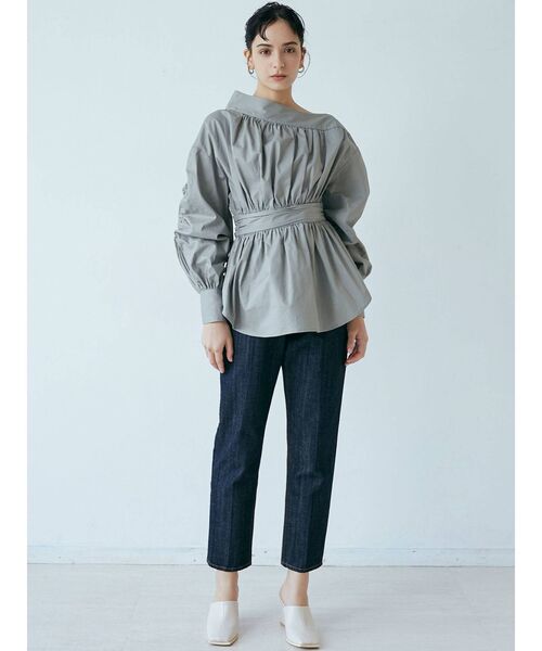 LAGUNAMOON（ラグナムーン）の「フェイクレザースクエアヒールミュールサンダル（サンダル・レディース・アイボリー/バーガンディー・SMALL/MEDIUM）」の8枚目の写真