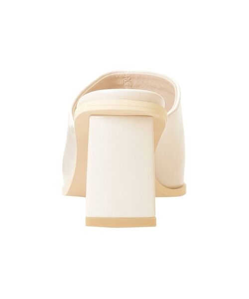 LAGUNAMOON（ラグナムーン）の「フェイクレザースクエアヒールミュールサンダル（サンダル・レディース・アイボリー/バーガンディー・SMALL/MEDIUM）」の7枚目の写真