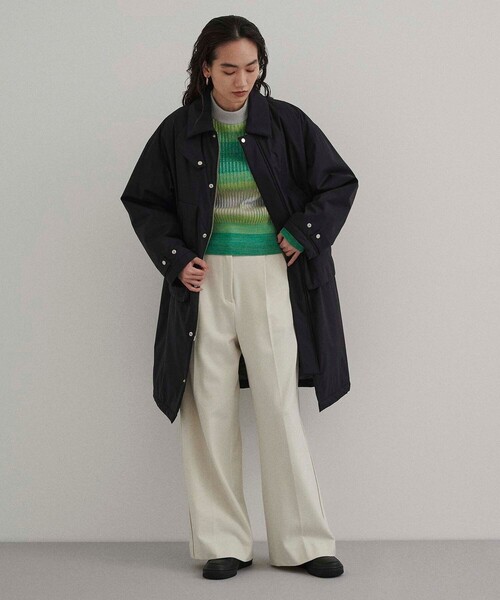 A + TOKYO（エープラストウキョウ）の「グラデーションクロップドニットトップス（ニット/セーター・レディース・グリーン/グレー・FREE）」の19枚目の写真