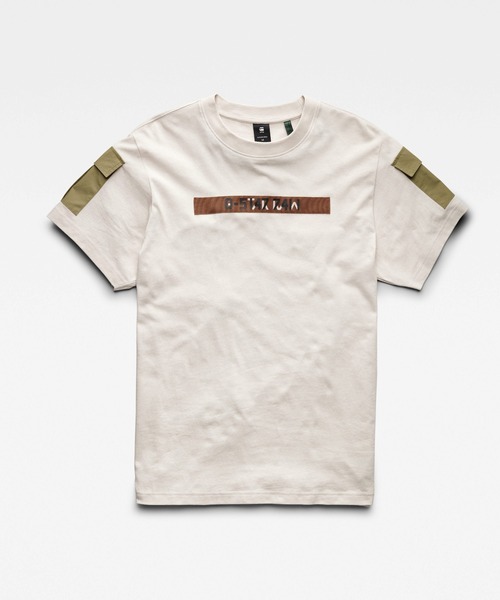 G-STAR（ジースター）の「UTILITY MIX POCKET LOOSE T-SHIRT/オーバーサイズ/ビッグシルエット（Tシャツ/カットソー・メンズ・ホワイト系その他/ダークブラック・SMALL/LARGE/MEDIUM/X-SMALL）」の7枚目の写真