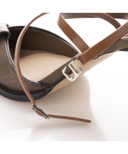 EVOL（イーボル）の「【EVOL】EVOL ×Yukko コラボストラップミュール AS30464（パンプス・レディース・ブラック/ベージュ/ブラウン・S/M/L）」の10枚目の写真