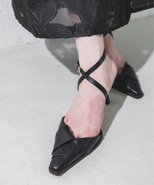 EVOL（イーボル）の「【EVOL】EVOL ×Yukko コラボストラップミュール AS30464（パンプス・レディース・ブラック/ベージュ/ブラウン・S/M/L）」の14枚目の写真