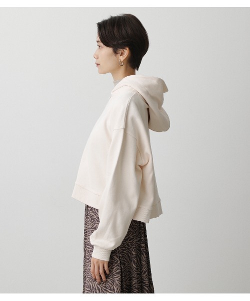 AZUL by moussy（アズールバイマウジー）の「HALF ZIP HOODIE/ハーフジップフーディ（パーカー・レディース・ブラック/ブルー/アイボリー・SMALL/MEDIUM）」の10枚目の写真