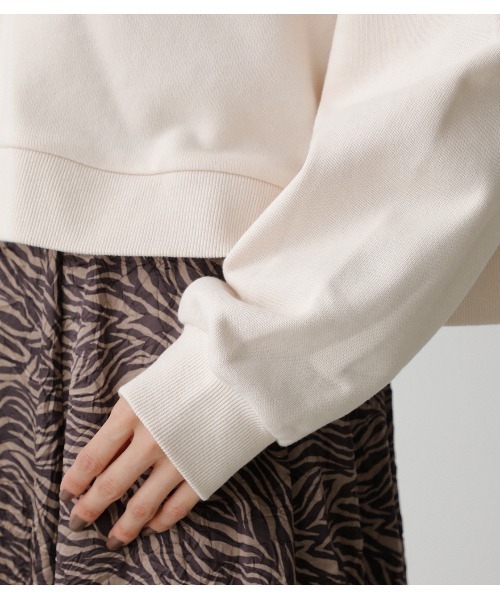 AZUL by moussy（アズールバイマウジー）の「HALF ZIP HOODIE/ハーフジップフーディ（パーカー・レディース・ブラック/ブルー/アイボリー・SMALL/MEDIUM）」の14枚目の写真