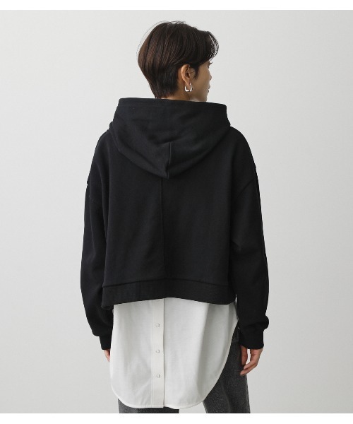 AZUL by moussy（アズールバイマウジー）の「HALF ZIP HOODIE/ハーフジップフーディ（パーカー・レディース・ブラック/ブルー/アイボリー・SMALL/MEDIUM）」の20枚目の写真