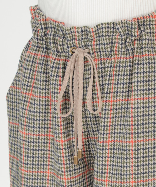 LBC(エルビーシー)の「【ZOZO限定】チェックドロストパンツ(その他パンツ・レディース・ライトブラウン/クリアグリーン・M)」の6枚目の写真