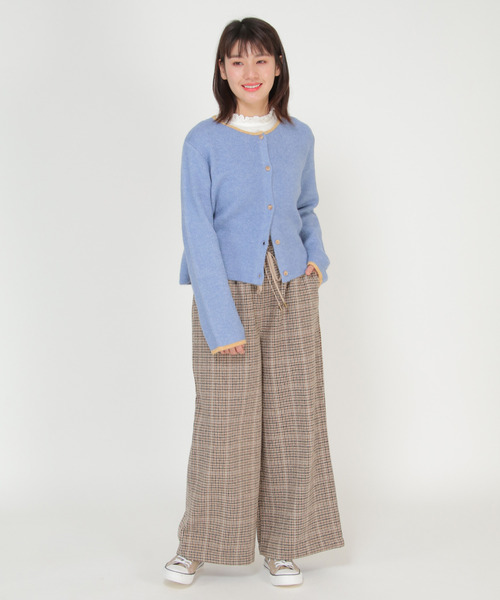 LBC(エルビーシー)の「【ZOZO限定】チェックドロストパンツ(その他パンツ・レディース・ライトブラウン/クリアグリーン・M)」の13枚目の写真