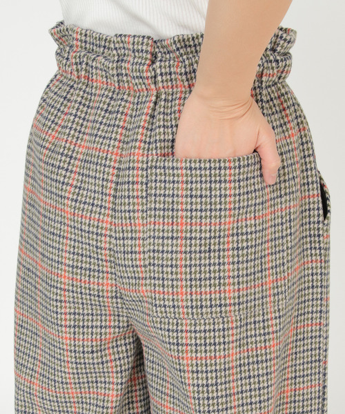 LBC(エルビーシー)の「【ZOZO限定】チェックドロストパンツ(その他パンツ・レディース・ライトブラウン/クリアグリーン・M)」の8枚目の写真