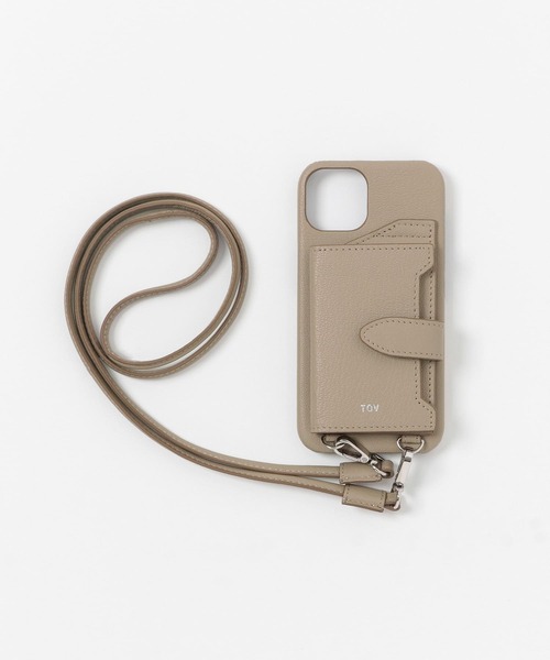 tov（トーヴ）の「『別注』tov　iphonecase 13（スマホケース/カバー・レディース・レッド/アイボリー/モカ・-）」の4枚目の写真