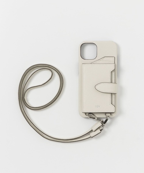 tov（トーヴ）の「『別注』tov　iphonecase 13（スマホケース/カバー・レディース・レッド/アイボリー/モカ・-）」の5枚目の写真