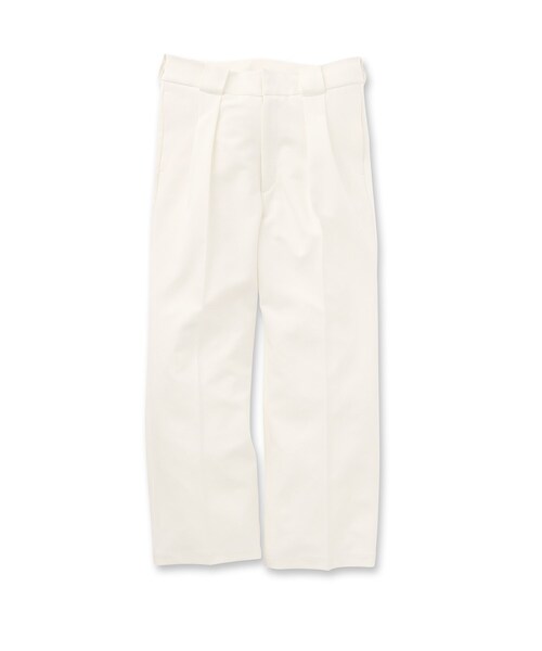 tk.TAKEO KIKUCHI（ティーケータケオキクチ）の「◆ダブルクロス ボックスプリーツパンツ（その他パンツ・メンズ・ブラック/オフホワイト・01/02/03）」の6枚目の写真