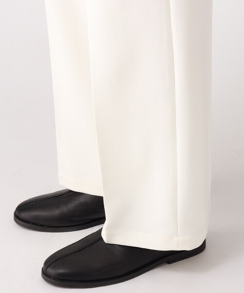 tk.TAKEO KIKUCHI（ティーケータケオキクチ）の「◆ダブルクロス ボックスプリーツパンツ（その他パンツ・メンズ・ブラック/オフホワイト・01/02/03）」の8枚目の写真