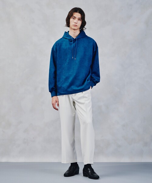 tk.TAKEO KIKUCHI（ティーケータケオキクチ）の「◆ダブルクロス ボックスプリーツパンツ（その他パンツ・メンズ・ブラック/オフホワイト・01/02/03）」の16枚目の写真