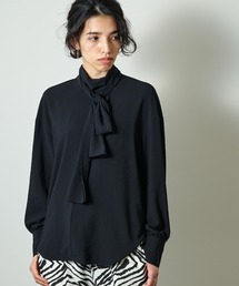 シフォンボウタイブラウス