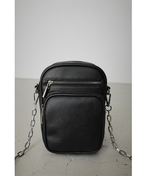 AZUL by moussy（アズールバイマウジー）の「3D POCKET SQUARE SHOULDER BAG/3Dポケットスクエアショルダーバッグ（ショルダーバッグ・レディース・ブラック/アイボリー/グレー系その他/ライトベージュ・FREE）」の16枚目の写真