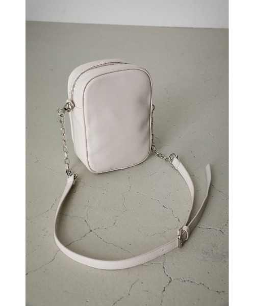 AZUL by moussy（アズールバイマウジー）の「3D POCKET SQUARE SHOULDER BAG/3Dポケットスクエアショルダーバッグ（ショルダーバッグ・レディース・ブラック/アイボリー/グレー系その他/ライトベージュ・FREE）」の11枚目の写真