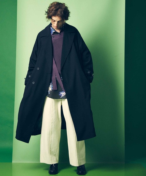 MAISON SPECIAL（メゾンスペシャル）の「《UNISEX》Crush Sweat Prime-Wide Pin tuck Easy Pants/クラッシュスウェットプライムワイドピンタックイージーパンツ【MAISON SPECIAL/メゾンスペシャル】（スウェットパンツ・メンズ・ブラック/レッド/オフホワイト/イエロー/グリーン/ミント/グレー/ピンク/チャコールグレー/ラベンダー/ライム/ブラウン/アイボリー・1/0/2）」の16枚目の写真