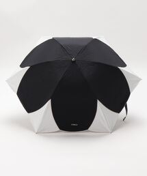 【日傘】フルラ (FURLA) カラーブロック ロゴ刺繍 フラワー 折りたたみ傘 FURLA（フルラ）の「晴雨兼用折りたたみ日傘 ”フラワーカラー