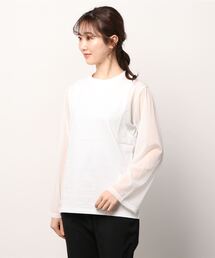 MARECHAL TERRE | MARECHAL TERRE（マルシャルテル) シアー袖トップス/ZMT221CT016(Tシャツ/カットソー)