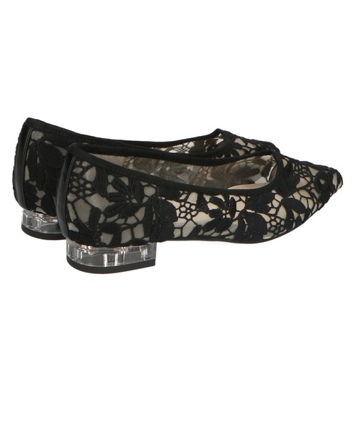 ORiental TRaffic(オリエンタルトラフィック)の「クリアヒールレースパンプス 25104(パンプス・レディース・ブラック/グレー・33/34/35/36/37/38/39/40/41/42/43)」の5枚目の写真