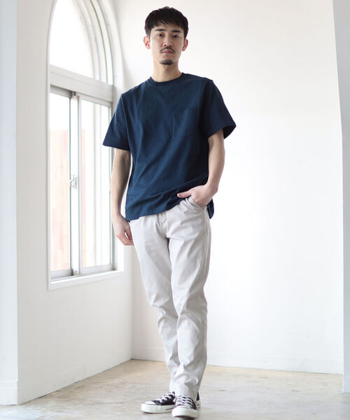 BEAMS（ビームス）の「BEAMS / ヘビーウェイト ポケット ティーシャツ（Tシャツ/カットソー・メンズ・ホワイト/ブラック/ネイビー/オリーブ・SMALL/MEDIUM/LARGE/X-LARGE）」の18枚目の写真