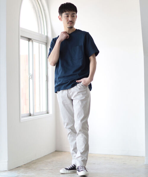 BEAMS（ビームス）の「BEAMS / ヘビーウェイト ポケット ティーシャツ（Tシャツ/カットソー・メンズ・ホワイト/ブラック/ネイビー/オリーブ・SMALL/MEDIUM/LARGE/X-LARGE）」の15枚目の写真