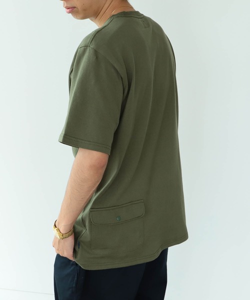 BEAMS（ビームス）の「BEAMS / ヘビーウェイト ポケット ティーシャツ（Tシャツ/カットソー・メンズ・ホワイト/ブラック/ネイビー/オリーブ・SMALL/MEDIUM/LARGE/X-LARGE）」の4枚目の写真