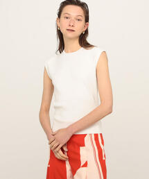 TOMORROWLAND  | ハイゲージコットン ノースリーブプルオーバー(ニット/セーター)