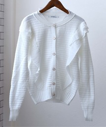 MYRDAL | フリルニットカーディガン(カーディガン/ボレロ)