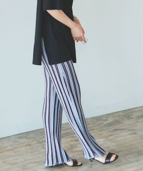 B:MING by BEAMS（ビーミングバイビームス）の「B:MING by BEAMS / ジャカード ニット パンツ 22SS（その他パンツ・レディース・オリーブ系/サックスブルー系・ONE SIZE）」の10枚目の写真