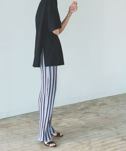 B:MING by BEAMS（ビーミングバイビームス）の「B:MING by BEAMS / ジャカード ニット パンツ 22SS（その他パンツ・レディース・オリーブ系/サックスブルー系・ONE SIZE）」の13枚目の写真