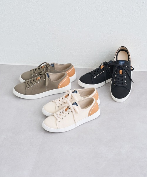 russet（ラシット）の「スニーカー(FP-015)（スニーカー・レディース・ブラック/キナリ/カーキ・22.5cm/23.5cm/24.5cm）」の9枚目の写真