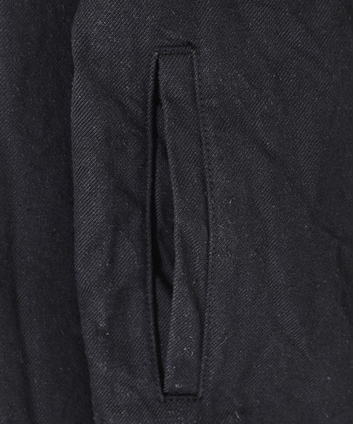 GOLD（ゴールド）の「GOLD / ゴールド：COTTON / SILK NEP TWILL BLOUSE：22A-GL15038[MUS]（デニムジャケット・メンズ・ブラック・L/M）」の9枚目の写真