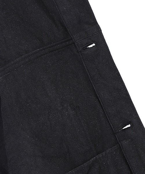 GOLD（ゴールド）の「GOLD / ゴールド：COTTON / SILK NEP TWILL BLOUSE：22A-GL15038[MUS]（デニムジャケット・メンズ・ブラック・L/M）」の12枚目の写真