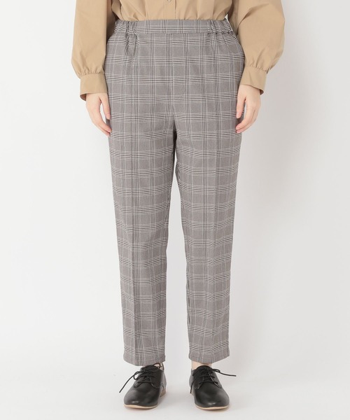 studio CLIP（スタディオクリップ）の「【ストレッチ/しわになりにくい/ウォッシャブル】ケア楽センタープレステーパードパンツ[プラスサイズ]（その他パンツ・レディース・その他1/その他2/ブラック/ベージュ・X-LARGE/XX-LARGE/MEDIUM/LARGE/XXX-LARGE/SMALL）」の8枚目の写真