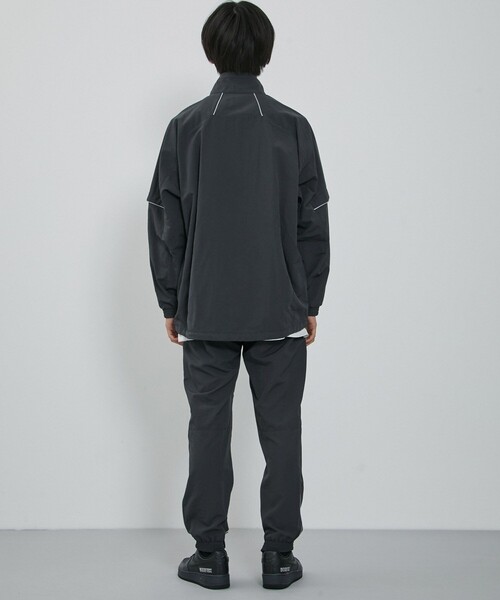 CITY TOKYO（シティトウキョウ）の「WARM UP　トラックジャケット（ブルゾン・メンズ・ダークグレー/オフホワイト/グリーン系その他・2/1）」の10枚目の写真