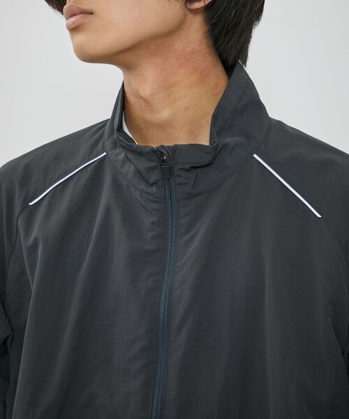 CITY TOKYO（シティトウキョウ）の「WARM UP　トラックジャケット（ブルゾン・メンズ・ダークグレー/オフホワイト/グリーン系その他・2/1）」の11枚目の写真