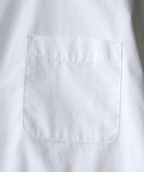 SITRY（シトリー）の「Oversize Drop shoulder Band Collar broadcloth shirt/オーバーサイズ ドロップショルダー バンドカラー ブロード シャツ（シャツ/ブラウス・メンズ・ホワイト/ブラック/サックスブルー/グリーン/グレイッシュベージュ/ホワイト系その他/パープル系その他/ブルー系その他/イエロー系その他/グリーン系その他/ブラック系その他・M/L/XL）」の22枚目の写真