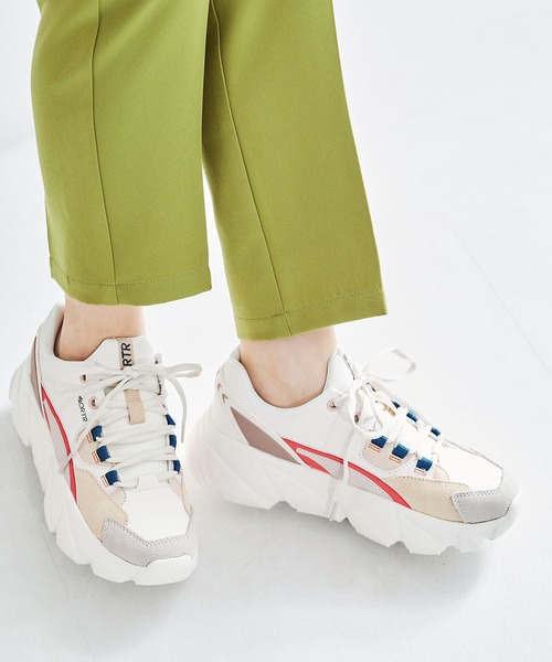 ORTR(オーアールティーアール)の「ボリュームソール配色スニーカー OT3722(スニーカー・レディース・ベージュ/グレー/ピンク・40/38/39/41/42/35/36/37/34)」の18枚目の写真