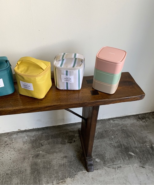 COMMON WARE(コモンウェアー)の「EC:ローリエ保冷スクエアランチバッグ(エコバッグ/サブバッグ・レディース・グレー/イエロー/ブルー/グリーン/ライトブラウン/ダークグレー/ミント/モカ/ローズ/グレイッシュベージュ/グリーン系・FREE)」の15枚目の写真