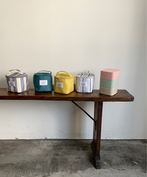 COMMON WARE(コモンウェアー)の「EC:ローリエ保冷スクエアランチバッグ(エコバッグ/サブバッグ・レディース・グレー/イエロー/ブルー/グリーン/ライトブラウン/ダークグレー/ミント/モカ/ローズ/グレイッシュベージュ/グリーン系・FREE)」の16枚目の写真