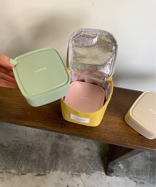 COMMON WARE(コモンウェアー)の「EC:ローリエ保冷スクエアランチバッグ(エコバッグ/サブバッグ・レディース・グレー/イエロー/ブルー/グリーン/ライトブラウン/ダークグレー/ミント/モカ/ローズ/グレイッシュベージュ/グリーン系・FREE)」の21枚目の写真